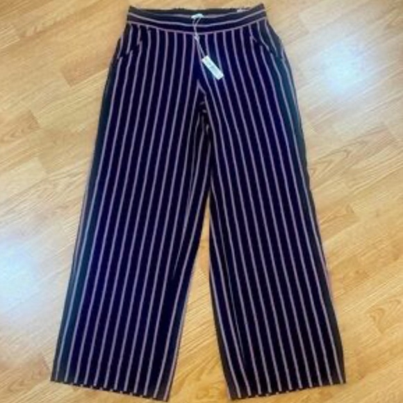 Brand New Women’s Max Studio Striped Wide Leg Pants - Picture 1 of 7